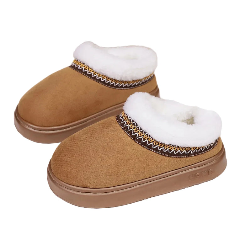 Botinha Feminina Peluciada Plataforma cor Marrom tamanho 42-43 Raizza Kids