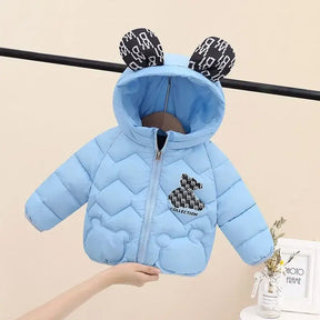 Jaqueta Puffer Infantil Casaco do Mickey