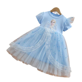 Vestido Infantil Frozen Elegante