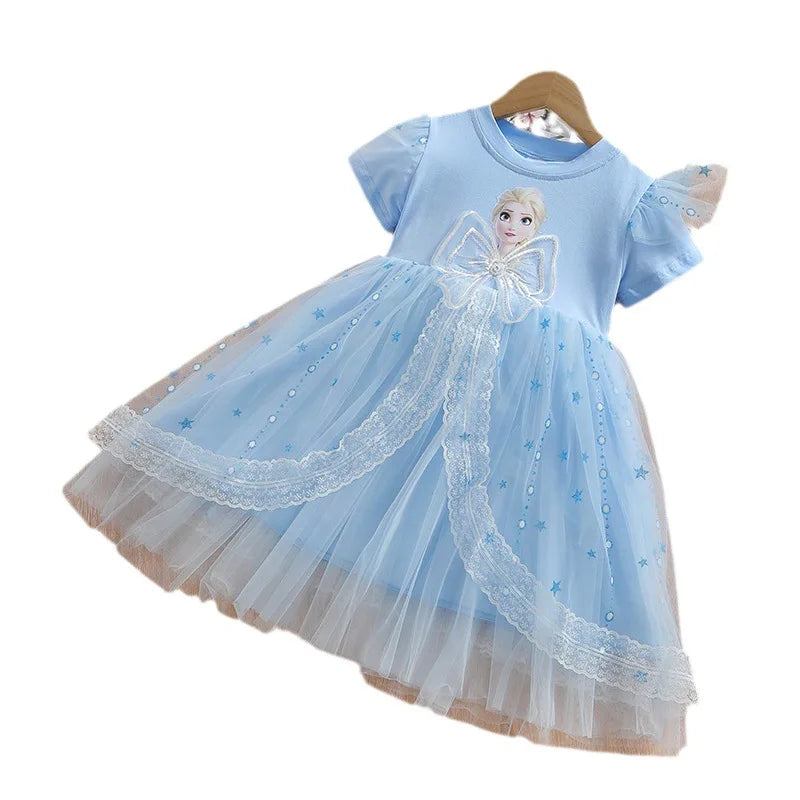 Vestido Infantil Frozen Elegante