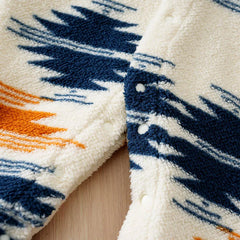 Macacão Bebê Inverno Natal Nórdico com Capuz detalhe 5 Raizza Kids