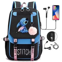 Mochila Escolar Stitch Premium