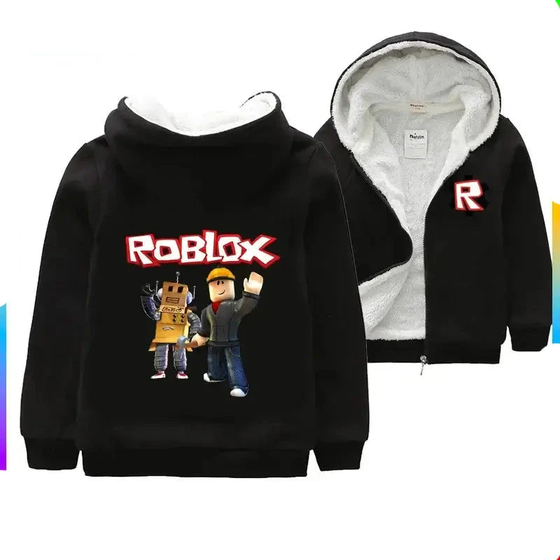 Casaco-Infantil-Roblox-de-Algodão-Peluciado-Preto-Raizza-Kids