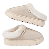 Pantufa de Inverno Peluciada Adulto cor Bege Liso tamanho 44-45 Raizza Kids