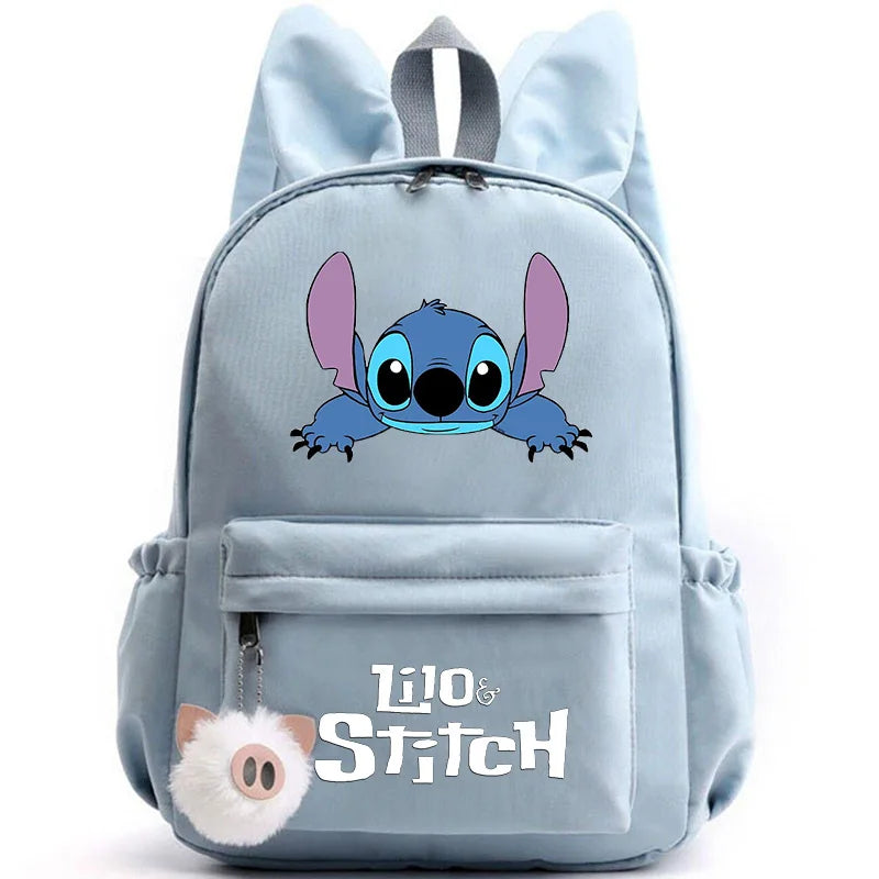 Mochila Escolar Stitch Espaçosa