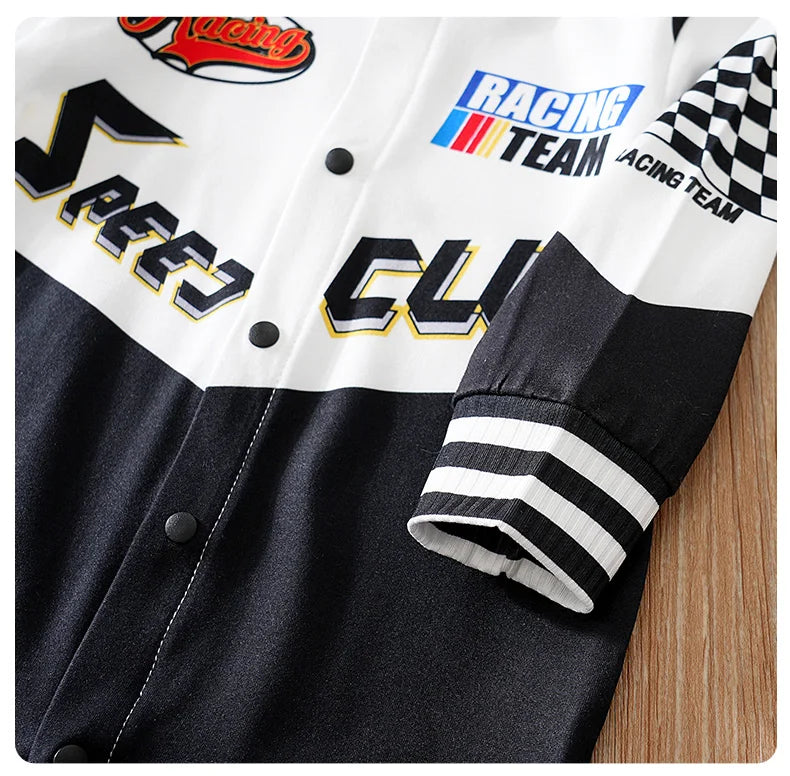 Macacão Bebê Corrida Racing detalhe 13 Raizza Kids