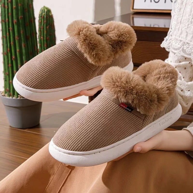 Pantufa de Inverno Peluciada Adulto cor Marrom Peluciado tamanho 38-39 Raizza Kids