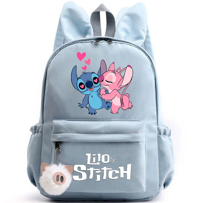 Mochila Escolar Stitch Espaçosa