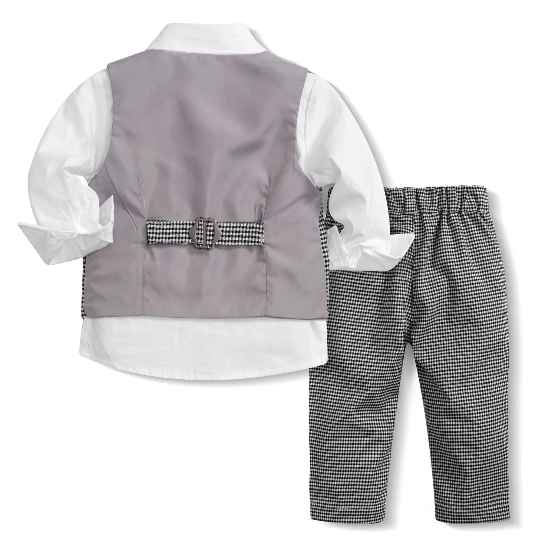 Conjunto Infantil Social Elegante Cinza- Raizza