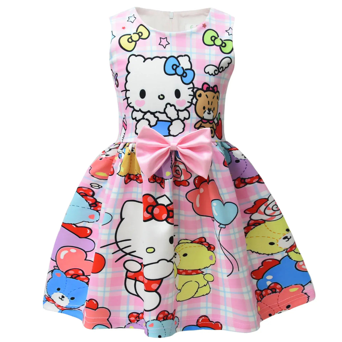 Vestido Infantil Hello Kitty Festa