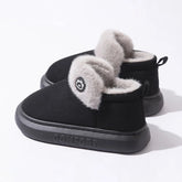 Pantufa Peluciada Unissex com Solado EVA cor Preto tamanho 36-37 Raizza Kids
