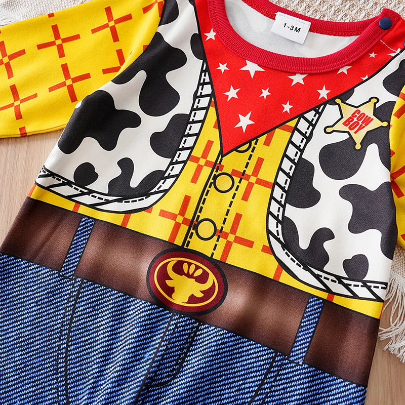 Macacão Bebê Anime Amarelo detalhe 4 Raizza Kids