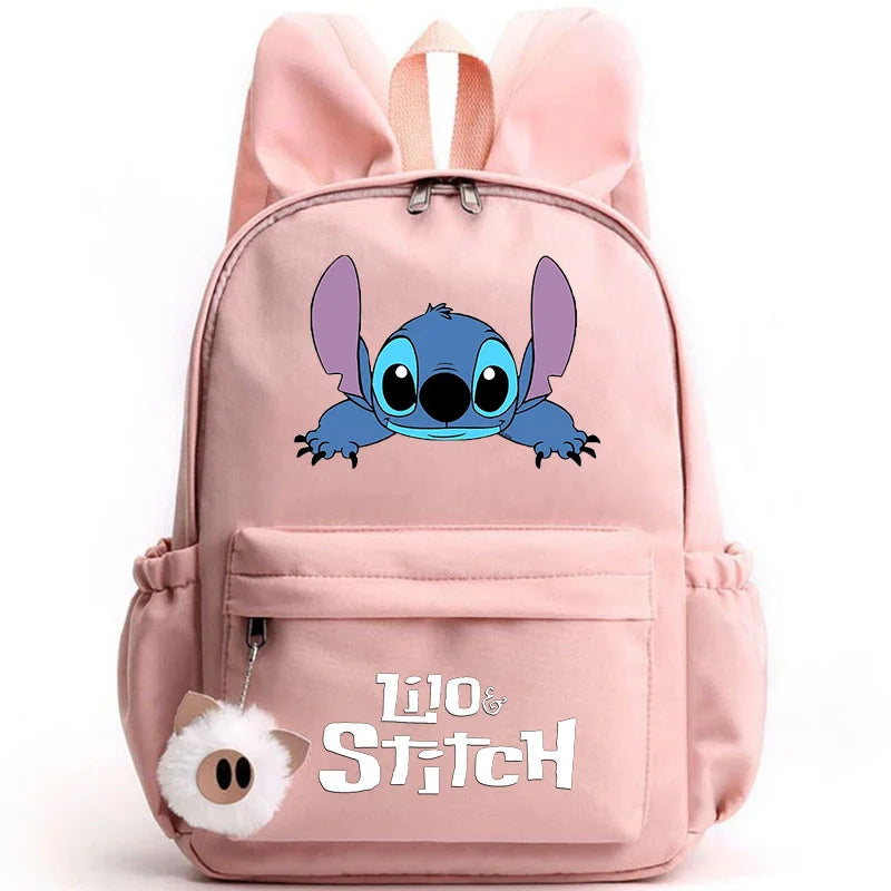 Mochila Escolar Stitch Espaçosa