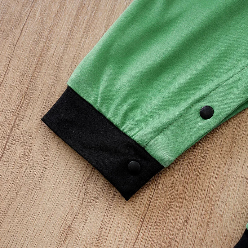 Macacão Bebê Menino Zebra Verde detalhe 6 Raizza Kids