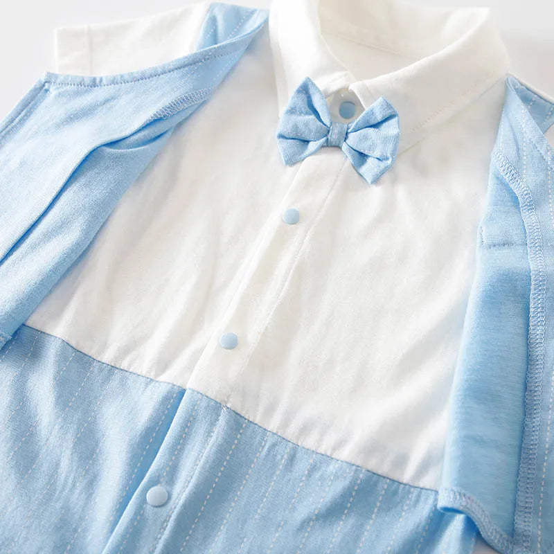 Body Bebê Menino Gentleman com Gravata detalhe 5 Raizza Kids