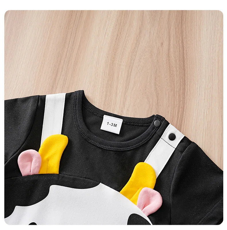 Body Bebê Vaquinha com Chifrinhos detalhe 12 Raizza Kids