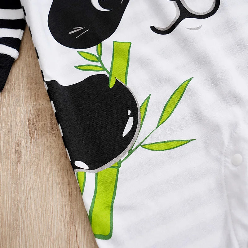 Romper Bebê Panda 3D em Algodão detalhe 5 Raizza Kids