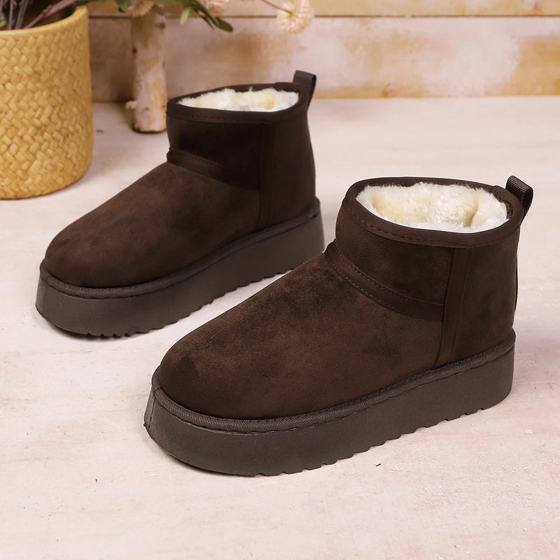 Botinha Feminina de Inverno Forrada cor Marrom tamanho 36 Raizza Kids