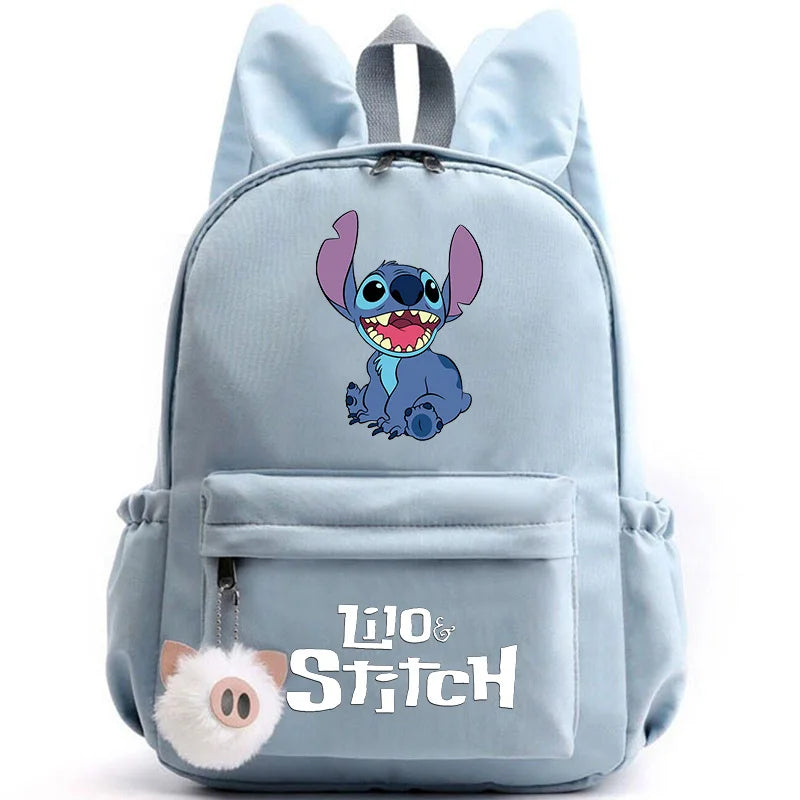 Mochila Escolar Stitch Espaçosa