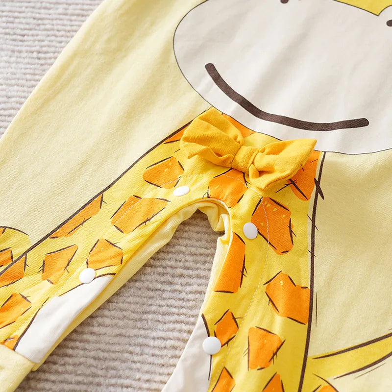Macacão Bebê Cervo em Algodão detalhe 6 Raizza Kids