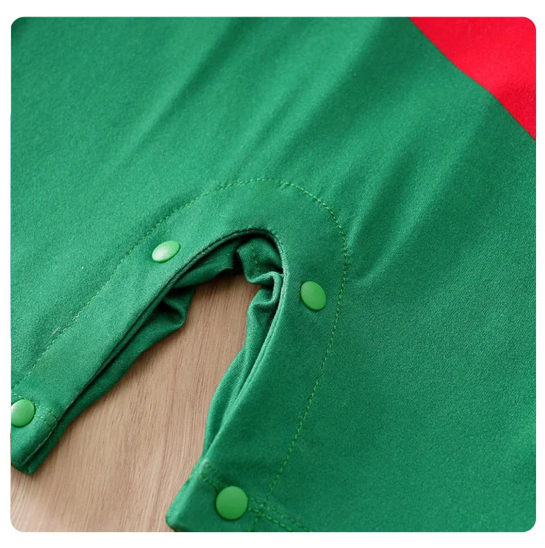 Body Bebê Futebol Camisa 7 Vermelho e Verde detalhe 12 Raizza Kids