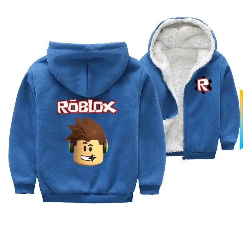 Casaco-Infantil-Roblox-de-Algodão-Peluciado-Azul-Raizza-Kids