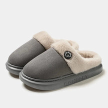 Pantufa Feminina Aberta Peluciada cor Cinza tamanho 44-45 Raizza Kids