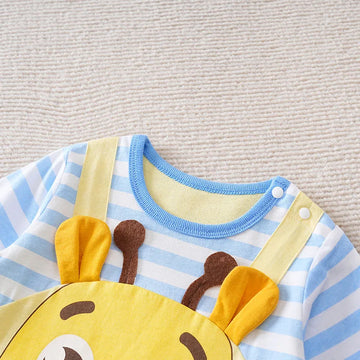 Macacão Bebê Cervo em Algodão detalhe 3 Raizza Kids