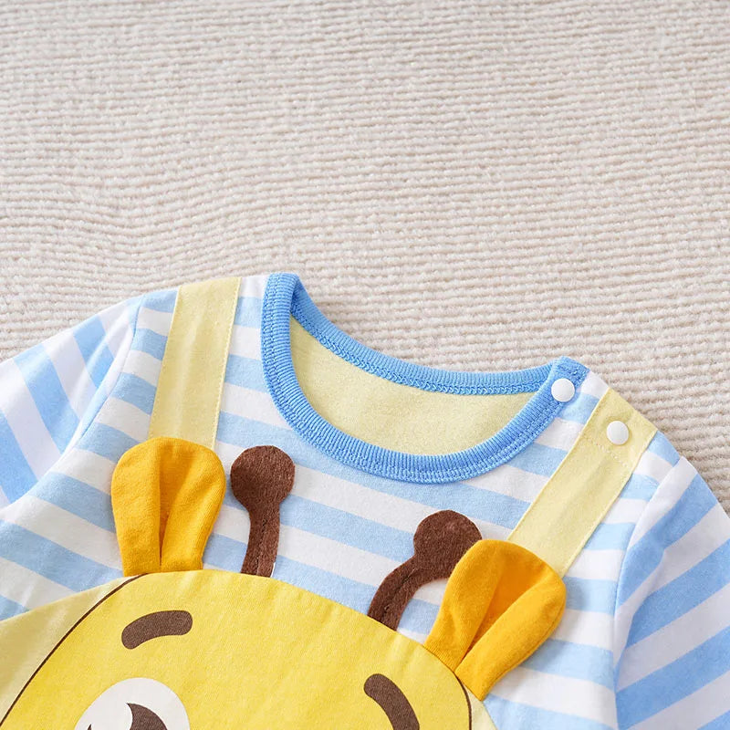 Macacão Bebê Cervo em Algodão detalhe 3 Raizza Kids