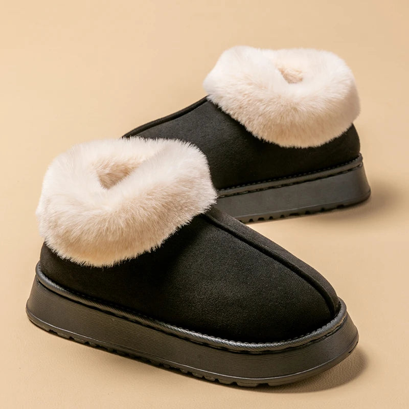 Pantufa Masculina Botinha Peluciada cor Preto tamanho 44-45 Raizza Kids