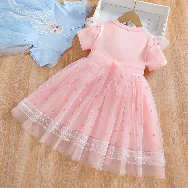 Vestido Infantil Frozen Elegante