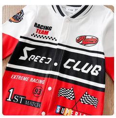 Macacão Bebê Menino Motociclista Vermelho detalhe 10 Raizza Kids