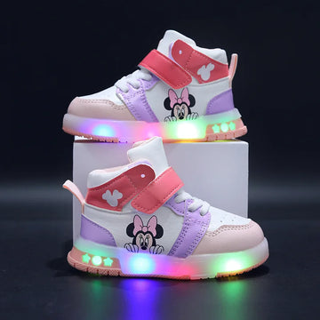 Tênis Infantil Mickey e Minnie de Led