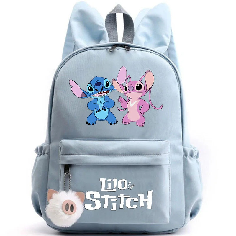 Mochila Escolar Stitch Espaçosa