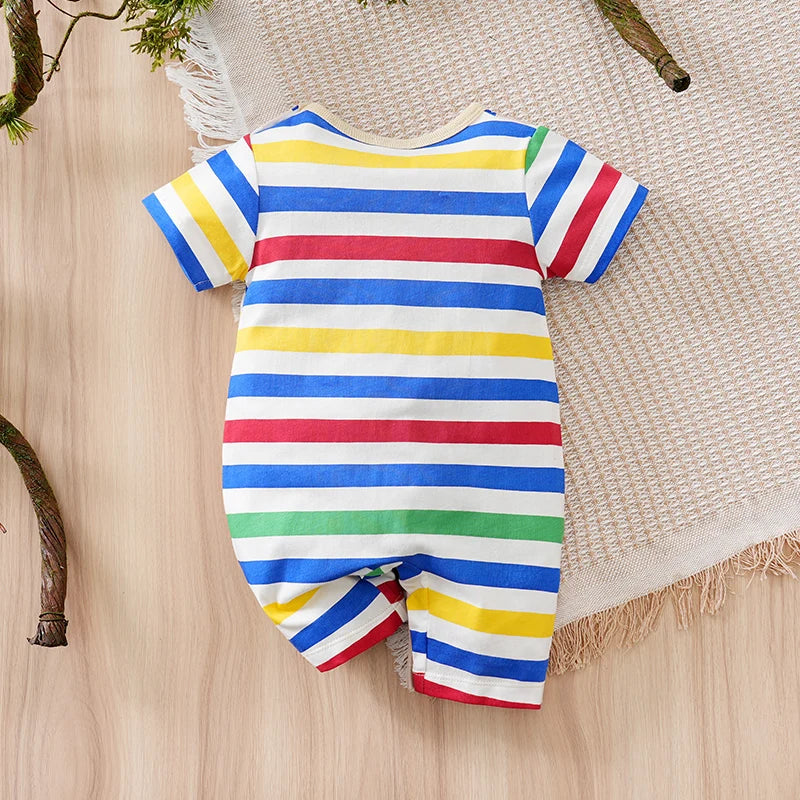 Body Bebê Urso Arco-Íris com Bolso detalhe 2 Raizza Kids
