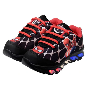 Tênis-Homem-Aranha-Led-Infantil-Masculino-Azul-Raizza-Kids