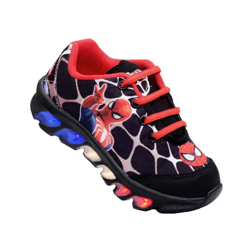 Tênis-Homem-Aranha-Led-Infantil-Masculino-Confortável-Raizza-Kids