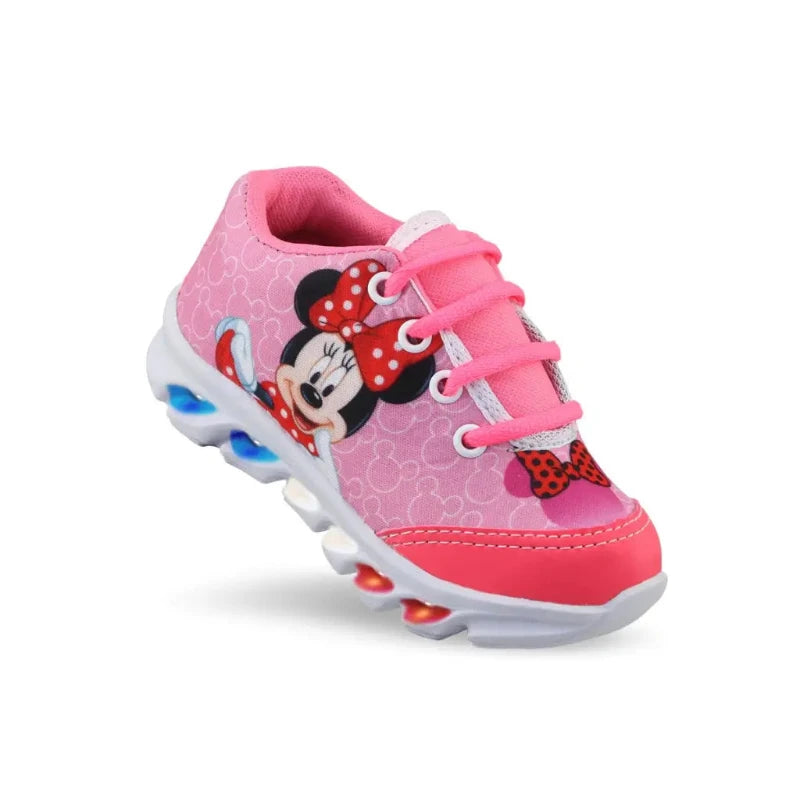 Tênis-Minnie-Led-Rosa-Raizza-Kids