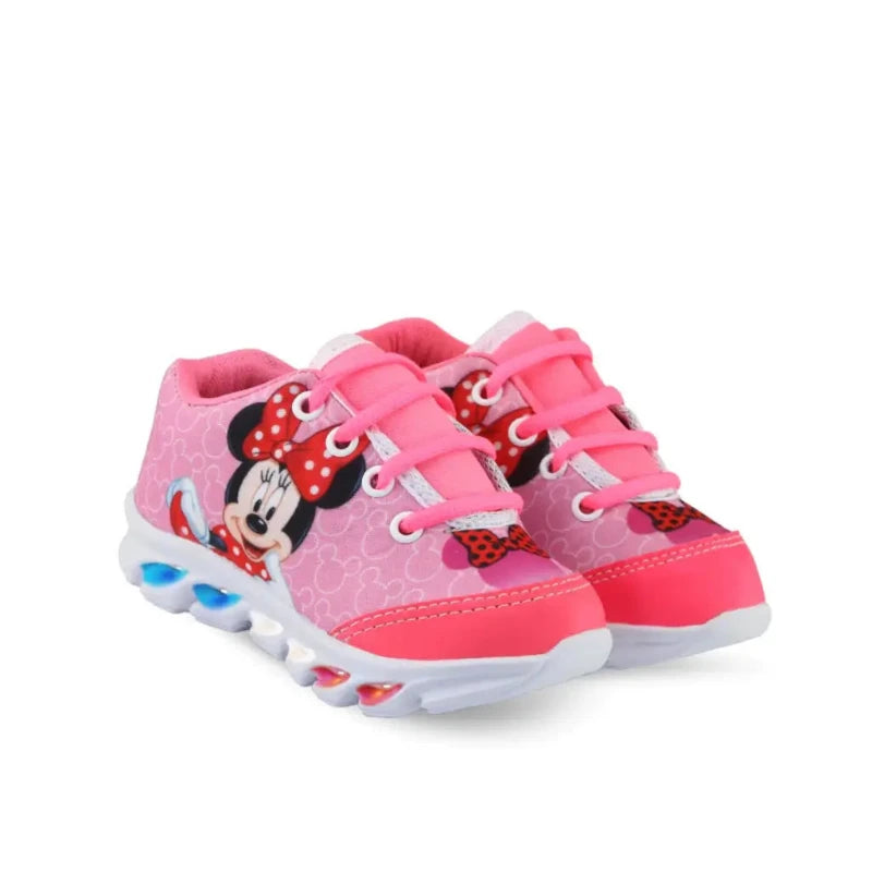 Tênis-Minnie-Led-Rosa-Raizza-Kids