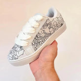 Tênis Infantil para Colorir Bobbie Goods com Canetinha Raizza Kids