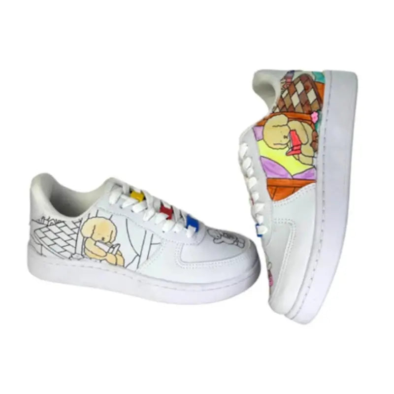 Tênis Infantil para Colorir Bobbie Goods com Canetinhas Raizza Kids