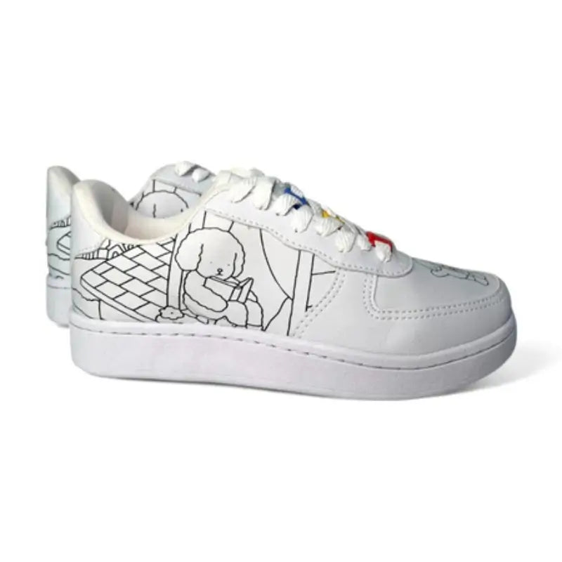 Tênis Infantil para Colorir Bobbie Goods com Canetinhas Raizza Kids