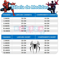 Roupa Infantil Homem Aranha