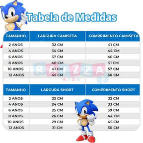 Conjunto Infantil Masculino Sonic