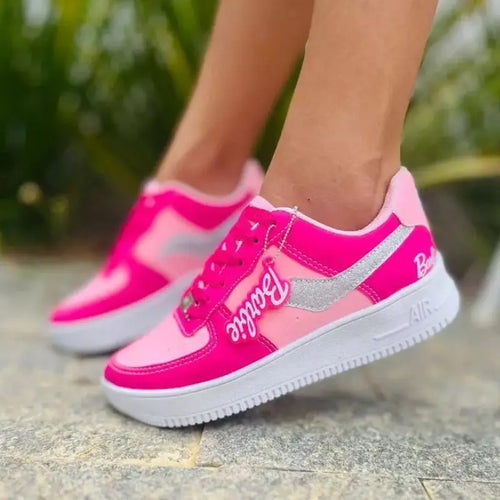 Tênis-Infantil-Feminino-Barbie-Confortável-Raizza-Kids