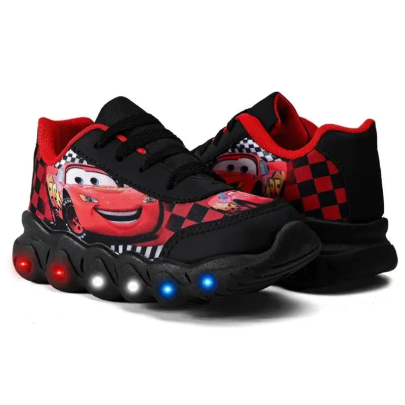 Tênis-Infantil-Masculino-Carros-de-Led-Vermelho-Raizza-Kids