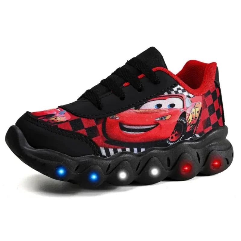 Tênis-Infantil-Masculino-Carros-de-Led-Vermelho-Raizza-Kids