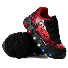 Tênis-Infantil-Masculino-Carros-de-Led-Vermelho-Raizza-Kids