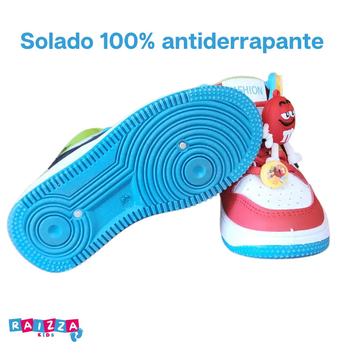 Tênis-Infantil-M&M-Solado-Antiderrapante-Raizza-Kids