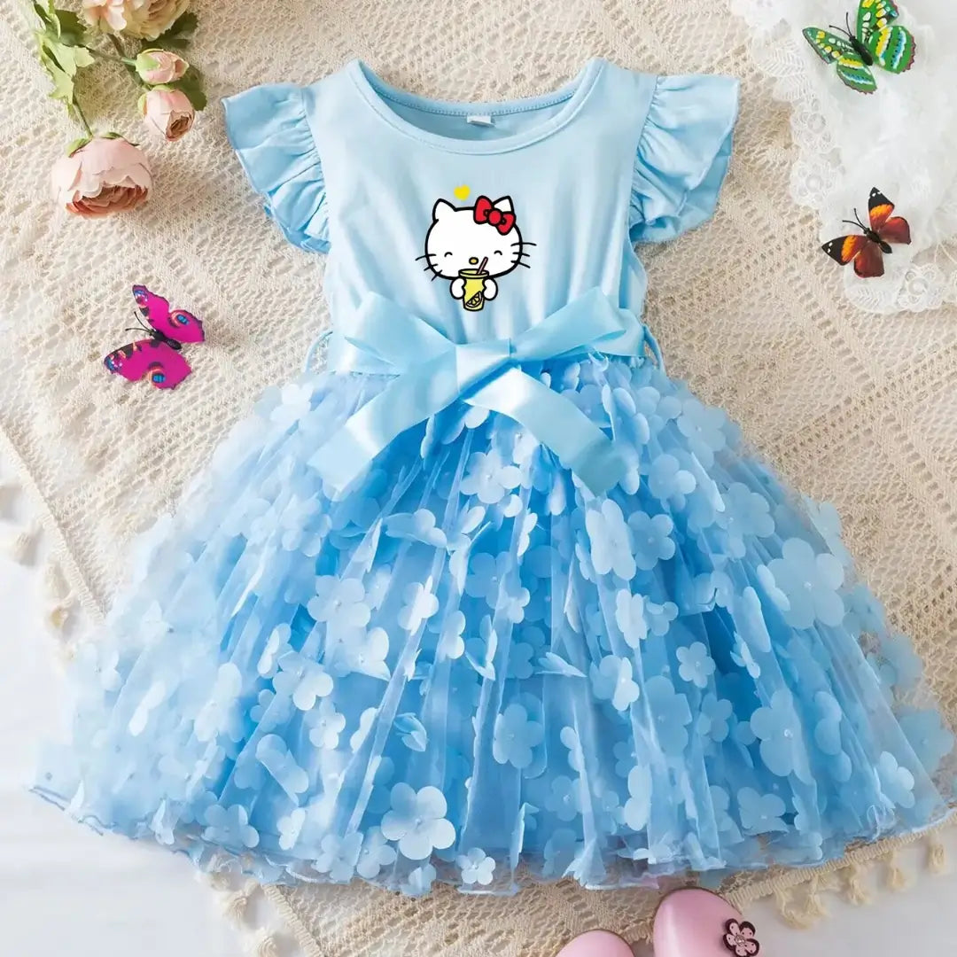 Vestido-Infantil-Hello-Kitty-Florido-Estilo-Raizza-Kids